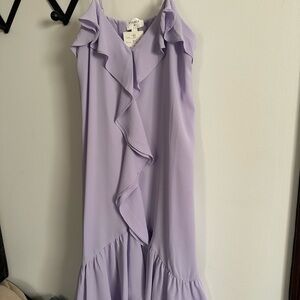 Everly Lilac Dress with Elegant Details